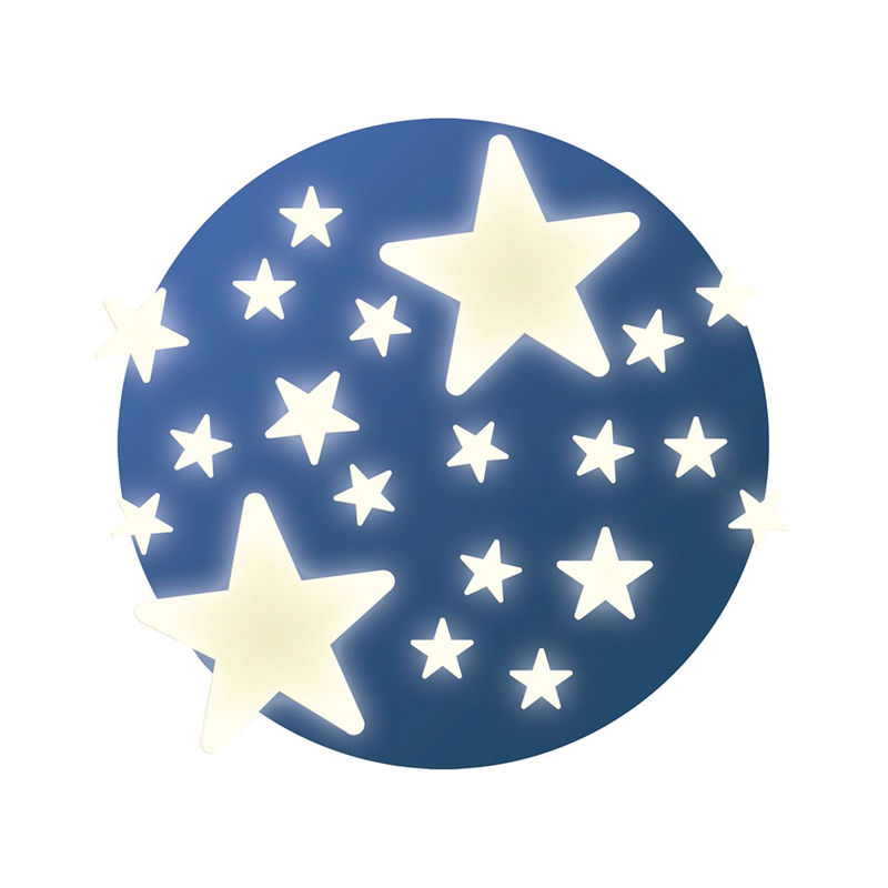 Leuchtende Wandsticker Stars 65-Teilig In Weiß von Djeco