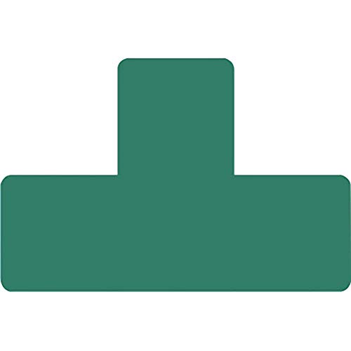 Djois, 197305 - Klebesymbol für Bodenmarkierung, T-Form, Grün, 10 Stück, Robustes PVC, Ungiftiger Kleber, Einfache Handhabung, Präzise Markierung, Innenbereich, Lagerflächen Djois, 197305 - Klebesymbol für Bodenmarkierung, T-Form, Grün, 10 Stück, Robustes PVC, Ungiftiger Kleber, Einfache Handhabung, Präzise Markierung, Innenbereich, Lagerflächen von Djois