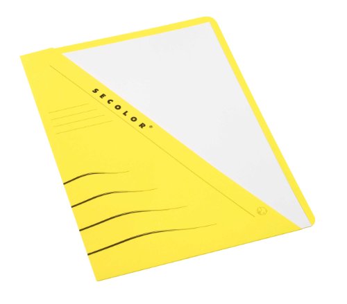 Jalema 3153306 Secolor Sichtmappe A4, Karton, C2C, für die Loseblatt-Ablage, 10er Packung, gelb von Djois