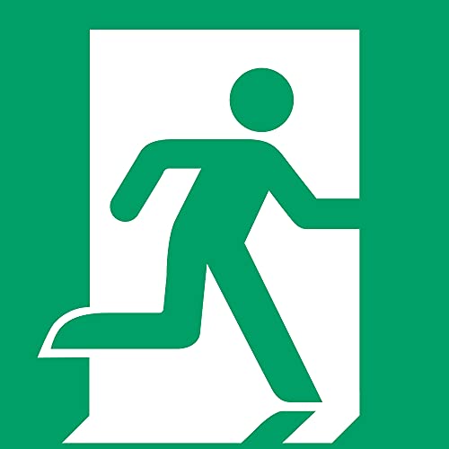 Piktogramm Schild Notausgang rechts, Rettungszeichen, Rettungswegschield, Zur Angabe eines Fluchtweges, Tarifold 7510005, ISO 7010, Kunststoff 1,4mm, 200 * 200 mm, grün-weiß Piktogramm Schild Notausgang rechts, Rettungszeichen, Rettungswegschield, Zur Angabe eines Fluchtweges, Tarifold 7510005, ISO 7010, Kunststoff 1,4mm, 200 * 200 mm, grün-weiß von Djois