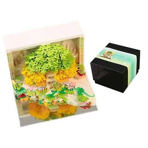 Djowyh 3D Notizblock | Skulptur Kalender 2026 - Abrisskalender Papier Skulptur Memo Deko Baum Design für Weihnachten Lehrer Schule Zuhause Djowyh 3D Notizblock | Skulptur Kalender 2026 - Abrisskalender Papier Skulptur Memo Deko Baum Design für Weihnachten Lehrer Schule Zuhause von Djowyh