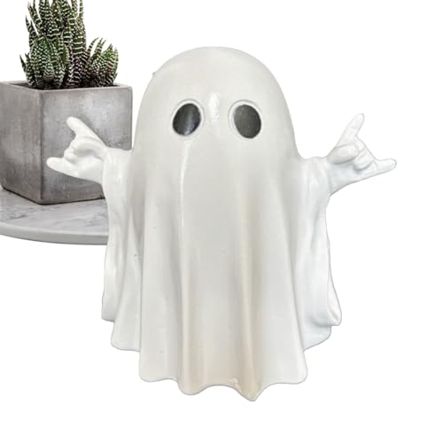 Djowyh Deko Für Zuhause - Halloween Deko Figuren Sammlerstück - Gruselige Statue Halloween Dekoration Für Innen Außen Schlafzimmer Wohnzimmer Feuerstelle Bücherregal Schreibtisch von Djowyh