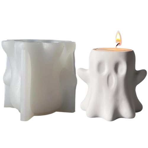 Djowyh Geister Gießformen | Geisterförmige Epoxid Gussform - Halloween Seifenform Für Aromatherapie Gips Basteln Deko Heimdekoration von Djowyh