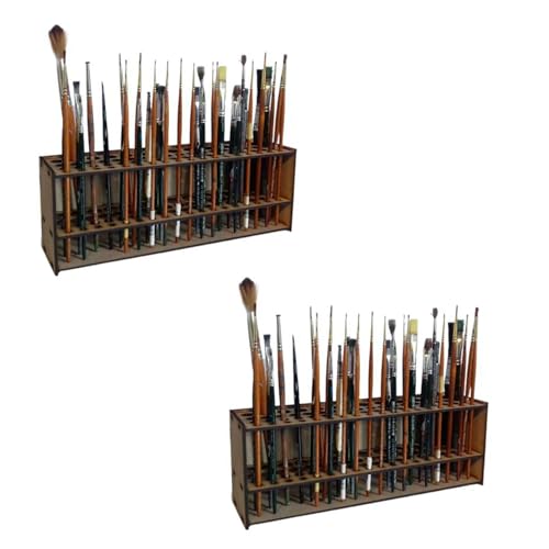 Djowyh Pinselhalter Malen, Pinsel Organizer Mit 67 Löchern Für Künstler, Make Up Pinselhalter Pinsel Halter Ständer, Aufbewahrung Für Pinsel, Stifte, Farbe 1/2 Stk Djowyh Pinselhalter Malen, Pinsel Organizer Mit 67 Löchern Für Künstler, Make Up Pinselhalter Pinsel Halter Ständer, Aufbewahrung Für Pinsel, Stifte, Farbe 1/2 Stk von Djowyh