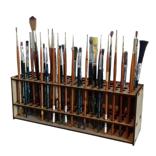 Djowyh Pinselhalter Malen, Pinsel Organizer Mit 67 Löchern Für Künstler, Make Up Pinselhalter Pinsel Halter Ständer, Aufbewahrung Für Pinsel, Stifte, Farbe 1/2 Stk Djowyh Pinselhalter Malen, Pinsel Organizer Mit 67 Löchern Für Künstler, Make Up Pinselhalter Pinsel Halter Ständer, Aufbewahrung Für Pinsel, Stifte, Farbe 1/2 Stk von Djowyh