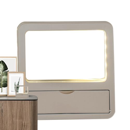 Djowyh Schreibtisch Whiteboard,Wiederbeschreibbare Maltafel - Schreibtischdekoration Mit Multifunktions-Notizblock Und Nachttischlampe Für Homeoffice Schlafzimmer Abendlektüre von Djowyh
