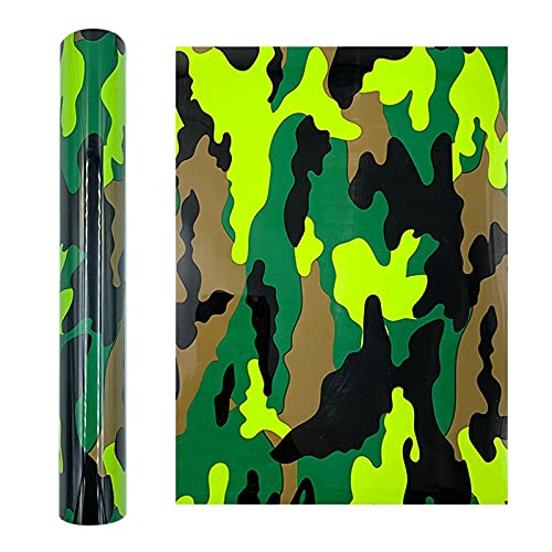 Dkings Holografiche Vinylfolie Plotter Tarnung Plotterfolie Selbstklebend Holographic Plotterfolie Vinyl für Kunsthandwerk Klebefolie Scrapbooking Silhouette Cameo (20 ×25cm, B) von Dkings