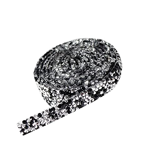 Selbstklebende Kristall Strass Diamant Band 1 Yard Strassband DIY Dekoration Aufkleber für Kunsthandwerk Event Auto Handy Dekoration 10mm Breite (A) von Dkings