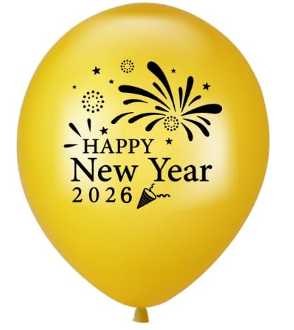 15 Stück 2026 Happy New Year Luftballons, Happy New Year Dekorationen 2026, Silvester Party Dekorationen 2026, Latexfolienballons, Neujahrsdekoration, NYE Party Deco Supplies 15 Stück 2026 Happy New Year Luftballons, Happy New Year Dekorationen 2026, Silvester Party Dekorationen 2026, Latexfolienballons, Neujahrsdekoration, NYE Party Deco Supplies von Dlicsy