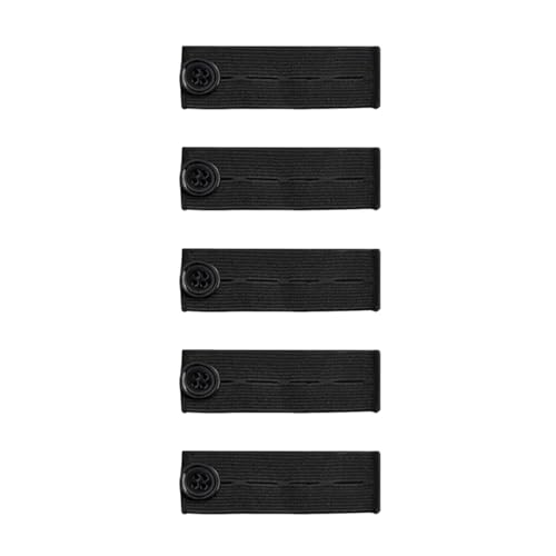 5 Stück Knopf-Taillenverlängerung, Knopfverlängerung für Hosen, verstellbare Hosen-Taillenverlängerung, elastische Taillenverlängerung, verlängerter Jeans-Bund, Knopfverlängerung für Jeans, Hosen von Dlicsy