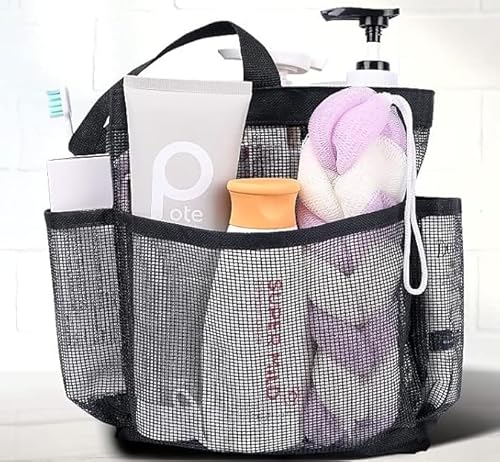 Duschkorb aus Netzstoff, tragbar für Studentenwohnheim, 8 Taschen, großes Fassungsvermögen, schnell trocknend, Duschkorb für Badezimmer, Strand, Toilettenartikel, Schwimmen, Fitnessstudio, Camping Duschkorb aus Netzstoff, tragbar für Studentenwohnheim, 8 Taschen, großes Fassungsvermögen, schnell trocknend, Duschkorb für Badezimmer, Strand, Toilettenartikel, Schwimmen, Fitnessstudio, Camping von Dlingear