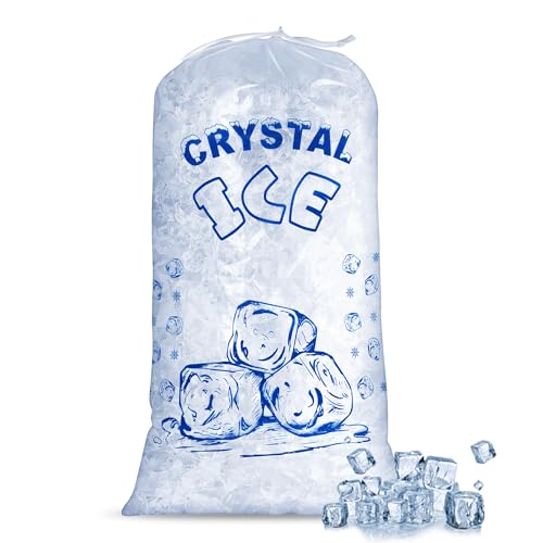 Dllxumm Kunststoff-Eisbeutel, 4,5 kg, mit Kordelzug, 50 Stück, robuste Eisbeutel, wiederverwendbare Eiswürfelbeutel für Eismaschine, tragbare Aufbewahrung Dllxumm Kunststoff-Eisbeutel, 4,5 kg, mit Kordelzug, 50 Stück, robuste Eisbeutel, wiederverwendbare Eiswürfelbeutel für Eismaschine, tragbare Aufbewahrung von Dllxumm