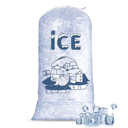 Dllxumm Kunststoff-Eisbeutel 4,5 kg mit Kordelzug, 200 ct Bären-Druck, robuste Eisbeutel, wiederverwendbare Eiswürfelbeutel für Eismaschine, tragbare Aufbewahrung Dllxumm Kunststoff-Eisbeutel 4,5 kg mit Kordelzug, 200 ct Bären-Druck, robuste Eisbeutel, wiederverwendbare Eiswürfelbeutel für Eismaschine, tragbare Aufbewahrung von Dllxumm