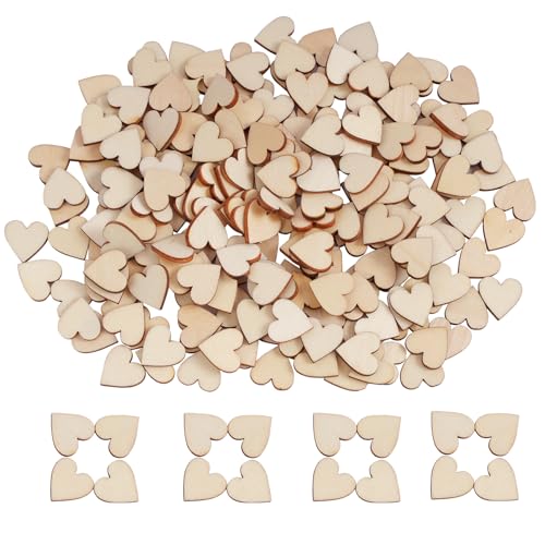 DLUSZERT 600 Stück Mini Holzherzen zum Basteln, 15MM Natürliche Holzherzen Deko, Kleine Holzherzen Verzierungen Scheiben, Mini Holz Herzen Deko für Hochzeits, Tischdeko, Streudeko, Geburtstag DLUSZERT 600 Stück Mini Holzherzen zum Basteln, 15MM Natürliche Holzherzen Deko, Kleine Holzherzen Verzierungen Scheiben, Mini Holz Herzen Deko für Hochzeits, Tischdeko, Streudeko, Geburtstag von Dluszert