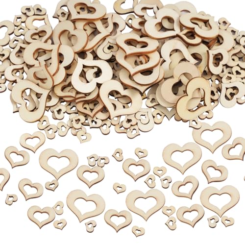 DLUSZERT 700 Stück Klein Holzherzen, Holz Herz zum Basteln, Mini Holzherzen Streudeko, Herz Holzscheiben für Hochzeit DIY Handwerk Verzierungen Tischdeko - 1cm 2cm 3cm DLUSZERT 700 Stück Klein Holzherzen, Holz Herz zum Basteln, Mini Holzherzen Streudeko, Herz Holzscheiben für Hochzeit DIY Handwerk Verzierungen Tischdeko - 1cm 2cm 3cm von Dluszert