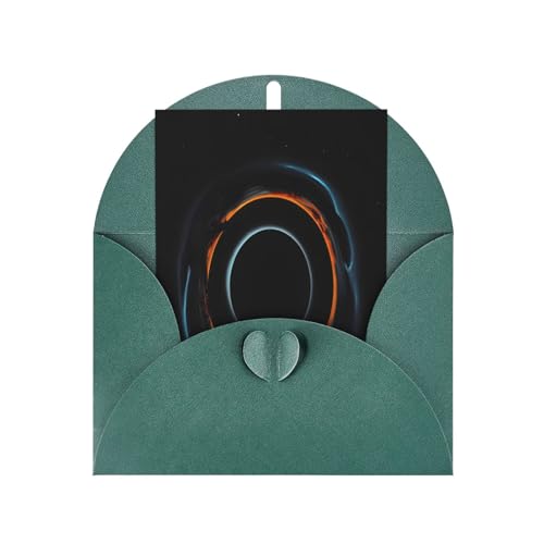 Dlxw Dankeskarte mit Umschlag, 10,2 x 15,2 cm, geheimnisvolle kosmische schwarze Löcher, Grußkarte von Dlxw