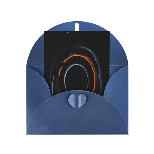 Dlxw Dankeskarte mit Umschlag, 10,2 x 15,2 cm, geheimnisvolle kosmische schwarze Löcher, Grußkarte von Dlxw