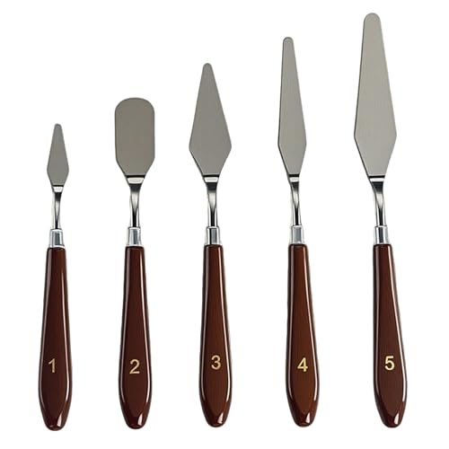 DmDoyy 5 Stück Streichpalette Set, Palette Messer Set, Torten Spachtel Back Set, Für Torte, Backen, Konditorei, Strukturpaste DmDoyy 5 Stück Streichpalette Set, Palette Messer Set, Torten Spachtel Back Set, Für Torte, Backen, Konditorei, Strukturpaste von DmDoyy