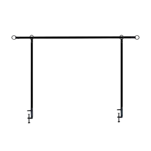 242x100cm Metall-Tischbogenständer – Tischballonbogen, verstellbarer Metallbogenrahmen, Tischstangenständer mit Klemmen, Tisch-Hängeregal, Stangenrahmen, schwarzer Tischstangenständer für von Dmuzsoih