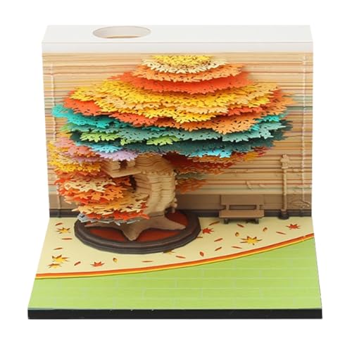 Dmuzsoih 3D Kalender 2026,3D Baum Kunst 2026 Kalender Notizblock - Notizblock Wohnaccessoires Bastelbedarf für Weihnachten - Einzug Geschenk Schüler Studenten Büro Lehrer Familie Dmuzsoih 3D Kalender 2026,3D Baum Kunst 2026 Kalender Notizblock - Notizblock Wohnaccessoires Bastelbedarf für Weihnachten - Einzug Geschenk Schüler Studenten Büro Lehrer Familie von Dmuzsoih