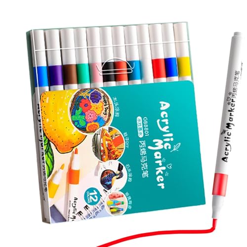 Dmuzsoih Farben Malstift, Farbmarker für Kinder - Marker, Farbstifte,Kunsthandwerk, schnell trocknender, wasserfester Farbstift für Stein, Kalligraphie, Leinwand Dmuzsoih Farben Malstift, Farbmarker für Kinder - Marker, Farbstifte,Kunsthandwerk, schnell trocknender, wasserfester Farbstift für Stein, Kalligraphie, Leinwand von Dmuzsoih