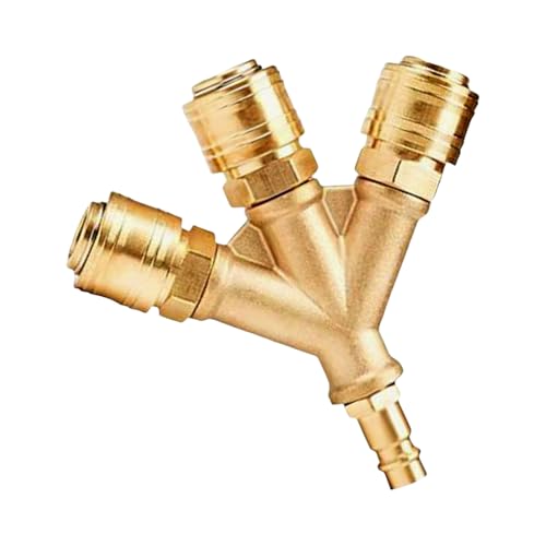 Dmuzsoih Pressluftverteiler,Dreifach Pressluftverteiler mit Schnellkupplung - Industrielle Kupplungsfittings Kompakt Dicht Für Pneumatische Werkzeuge Dmuzsoih Pressluftverteiler,Dreifach Pressluftverteiler mit Schnellkupplung - Industrielle Kupplungsfittings Kompakt Dicht Für Pneumatische Werkzeuge von Dmuzsoih