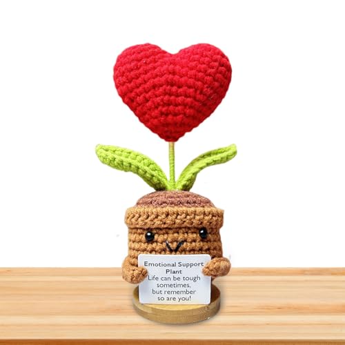 Häkelpuppe mit emotionaler Unterstützung, 5 x 13 cm, positiv, handgefertigt, niedlich, gestrickt, Häkelpuppe, lustige Häkelblume, lustige inspirierende Häkelpuppe, künstliche Sonnenblumenpuppe, kleine Häkelpuppe mit emotionaler Unterstützung, 5 x 13 cm, positiv, handgefertigt, niedlich, gestrickt, Häkelpuppe, lustige Häkelblume, lustige inspirierende Häkelpuppe, künstliche Sonnenblumenpuppe, kleine von Dmuzsoih