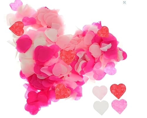 Dncvb 10000 Stück Biologisch abbaubares herz konfetti 4 Farben Romantisch konfetti hochzeit für Hochzeit, Valentinstag, Weihnachten, Jahrestag, Geburtstag Tischdekoration Papier Dncvb 10000 Stück Biologisch abbaubares herz konfetti 4 Farben Romantisch konfetti hochzeit für Hochzeit, Valentinstag, Weihnachten, Jahrestag, Geburtstag Tischdekoration Papier von Dncvb