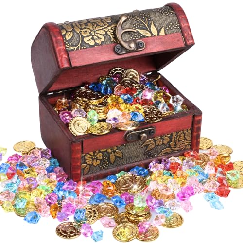 Dncvb 201 Stück Piratenschatz 100stk Edelsteine für Kinder 100stk Goldmünzen Kinder und Piraten Schatzkiste, Piraten deko kindergeburtstag Geeignet für Kinder-Piratengeburtstage Dncvb 201 Stück Piratenschatz 100stk Edelsteine für Kinder 100stk Goldmünzen Kinder und Piraten Schatzkiste, Piraten deko kindergeburtstag Geeignet für Kinder-Piratengeburtstage von Dncvb