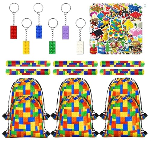 Dncvb 36 Pcs Bausteine Geburtstag Mitgebsel, Bausteine Party Mitgebsel mit Bausteine Bleistift Schnapparmband Bausteine Geschenktüte Geschenk für Kindergeburtstag, Schulanfang Dncvb 36 Pcs Bausteine Geburtstag Mitgebsel, Bausteine Party Mitgebsel mit Bausteine Bleistift Schnapparmband Bausteine Geschenktüte Geschenk für Kindergeburtstag, Schulanfang von Dncvb