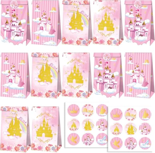 Dncvb Prinzessin Party Mitgebsel 12 Papier Krone Partyhüte, 6 Blätter Selbstklebende Strasssticker & 6 Blätter Alphanumerische Aufkleber, 12 Stück Prinzessin Party Papiertüten Dncvb Prinzessin Party Mitgebsel 12 Papier Krone Partyhüte, 6 Blätter Selbstklebende Strasssticker & 6 Blätter Alphanumerische Aufkleber, 12 Stück Prinzessin Party Papiertüten von Dncvb
