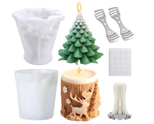 Dncvb Silikon Silikonformen Kerzen Formen Gießformen Weihnachten Kerzenformen Zum Gießen Kerzen Silikonformen Kerzenform Silikon Kerzenformen Epoxidharz Formen von Dncvb