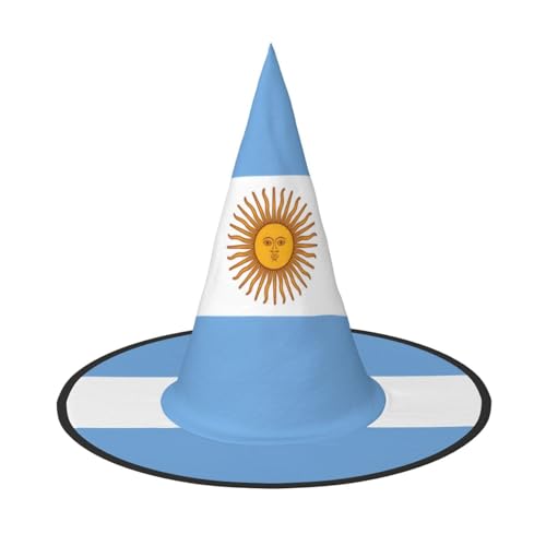 DngSer Argentinische Flagge Halloween Hut - Perfekt für Party Maskerade Damen Cosplay Dekorative Kappe für Karneval Faltbare Dekorationen von DngSer