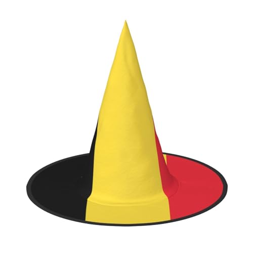 DngSer Flagge Belgien Halloween Hut - Perfekt für Party Maskerade Damen Cosplay Dekorative Kappe für Karneval Faltbare Dekorationen von DngSer
