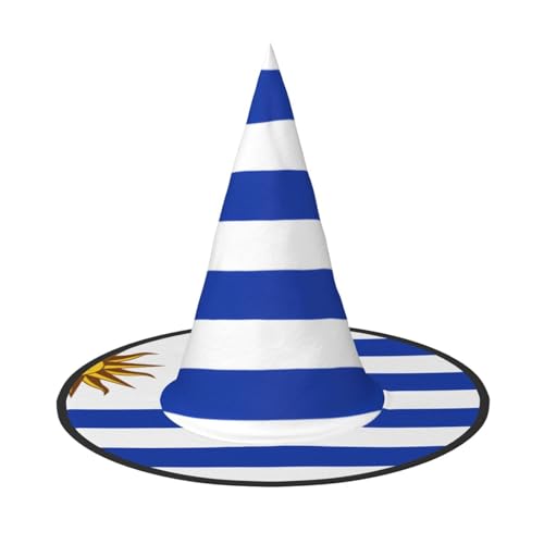 DngSer Flagge Uruguay Halloween Hut - Perfekt für Party Maskerade Damen Cosplay Dekorative Kappe für Karneval Faltbare Dekorationen von DngSer