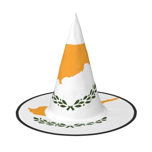 DngSer Flagge Zyperns Halloween Hut - Perfekt für Party Maskerade Damen Cosplay Dekorative Kappe für Karneval Faltbare Dekorationen DngSer Flagge Zyperns Halloween Hut - Perfekt für Party Maskerade Damen Cosplay Dekorative Kappe für Karneval Faltbare Dekorationen von DngSer