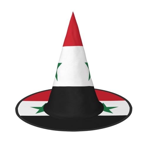 DngSer Flagge der Arabischen Republik Syrien Halloween Hut - Perfekt für Party Maskerade Damen Cosplay Dekorative Kappe für Karneval Faltbare Dekorationen DngSer Flagge der Arabischen Republik Syrien Halloween Hut - Perfekt für Party Maskerade Damen Cosplay Dekorative Kappe für Karneval Faltbare Dekorationen von DngSer