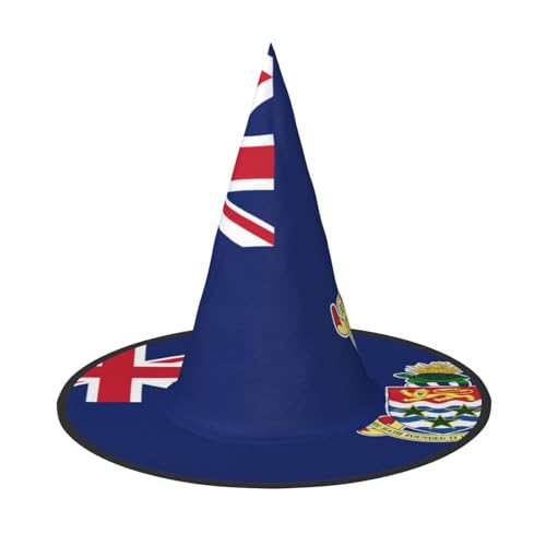 DngSer Flagge der Kaimaninseln Halloween Hut - Perfekt für Party Maskerade Damen Cosplay Dekorative Kappe für Karneval Faltbare Dekorationen von DngSer