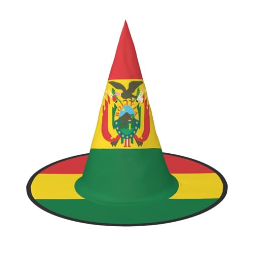 DngSer Flagge von Bolivien Halloween Hut - Perfekt für Party Maskerade Damen Cosplay Dekorative Kappe für Karneval Faltbare Dekorationen von DngSer