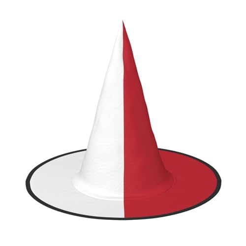 DngSer Flagge von Malta Halloween Hut - Perfekt für Party Maskerade Damen Cosplay Dekorative Kappe für Karneval Faltbare Dekorationen von DngSer