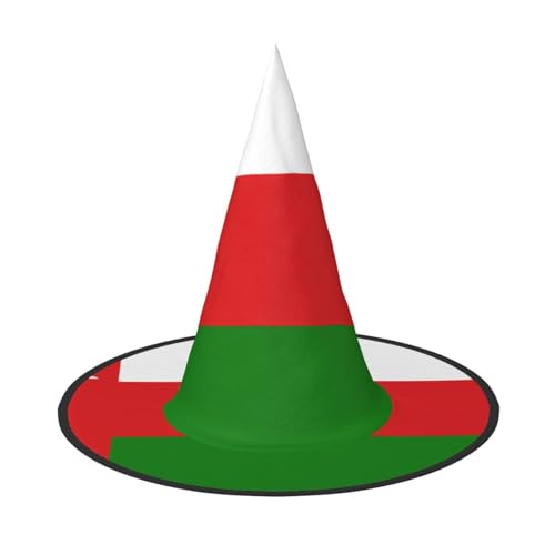 DngSer Flagge von Oman Halloween Hut - Perfekt für Party Maskerade Damen Cosplay Dekorative Kappe für Karneval Faltbare Dekorationen von DngSer
