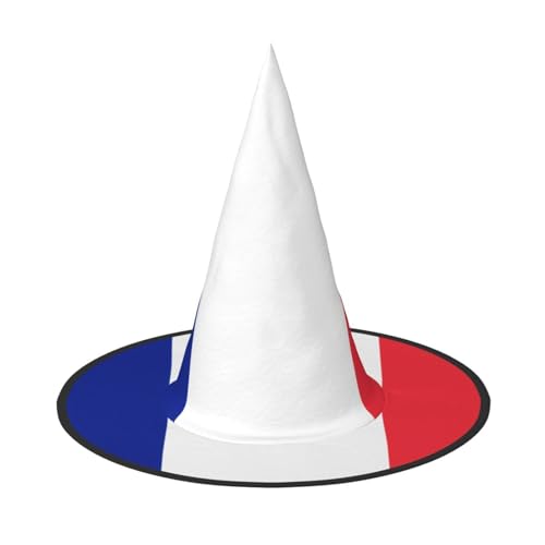 DngSer Halloween-Hut mit französischer Flagge, perfekt für Party-Maskerade, Damen-Cosplay, dekorative Kappe für Karneval, faltbare Dekorationen von DngSer