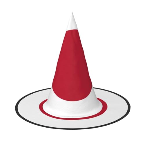 DngSer Halloween-Hut mit japanischer Flagge, perfekt für Party-Maskerade, Damen-Cosplay, dekorative Kappe für Karneval, faltbare Dekorationen von DngSer