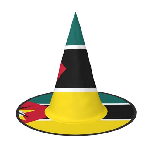 DngSer Hut Flagge Mosambik Halloween - Perfekt für Maskerade Party Cosplay für Frauen Deko Hut Karneval Faltbare Dekorationen von DngSer
