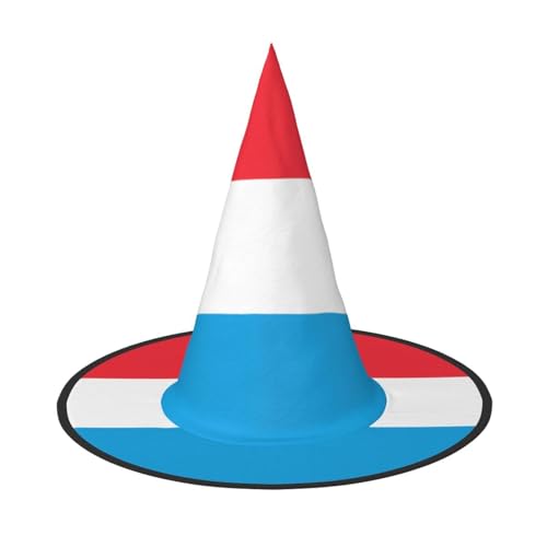 DngSer Luxemburg Flag Hut Halloween - Perfekt für Maskerade Party Cosplay für Frauen Deko Hut Karneval Faltbare Dekorationen von DngSer