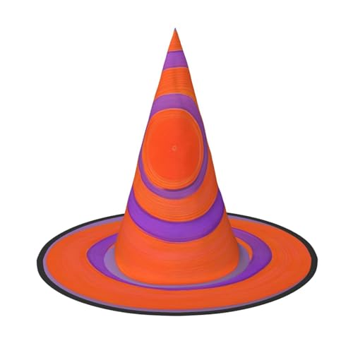 DngSer Orange Kreis Mitte Halloween Hut - Perfekt für Party Maskerade, Damen Cosplay, Dekorative Kappe für Karneval, Faltbare Dekorationen DngSer Orange Kreis Mitte Halloween Hut - Perfekt für Party Maskerade, Damen Cosplay, Dekorative Kappe für Karneval, Faltbare Dekorationen von DngSer
