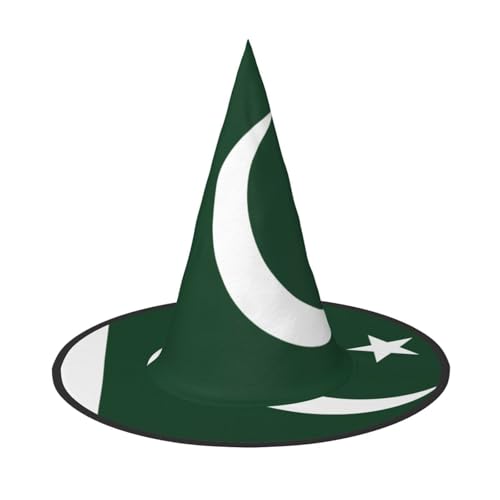 DngSer Pakistanische Halloween-Flagge Hut, perfekt für Maskenparty, Cosplay, für Damen, Dekohut für Karneval, Faltbare Dekorationen von DngSer
