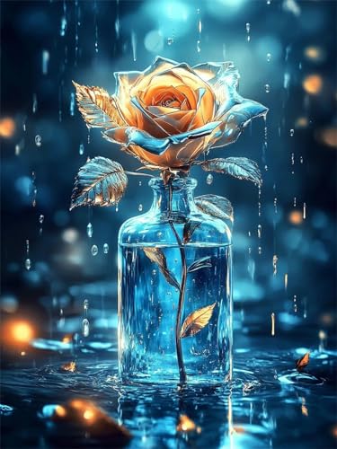 5D Diamond Painting Blume DIY Diamant Painting Bilder Set für Erwachsene und Kinder, Malen Nach Zahlen Abstrakt Diamant Malerei Glitzersteine 30x40 cm Kreuzstich Leinwand Art für Deko Wohnzimmer G-23 5D Diamond Painting Blume DIY Diamant Painting Bilder Set für Erwachsene und Kinder, Malen Nach Zahlen Abstrakt Diamant Malerei Glitzersteine 30x40 cm Kreuzstich Leinwand Art für Deko Wohnzimmer G-23 von Dnnufagg