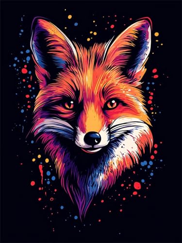 5D Diamond Painting Farbe DIY Diamant Painting Bilder Set für Erwachsene und Kinder, Malen Nach Zahlen Tier Diamant Malerei Glitzersteine 80x100 cm Kreuzstich Leinwand Art für Deko Wohnzimmer G-268 von Dnnufagg