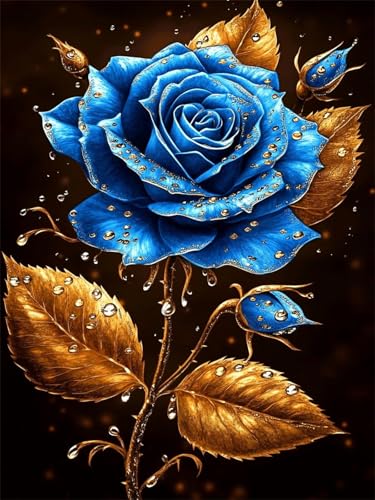 Diamond Painting Blume 5D Diamant Painting Bilder Blau 10x15 cm, Runder Full Drill Diamanten Malerei für erwachsene Anfänger mit Zubehör DIY Mosaikherstellung Bastelset für Entspannung, Wanddeko G-30 Diamond Painting Blume 5D Diamant Painting Bilder Blau 10x15 cm, Runder Full Drill Diamanten Malerei für erwachsene Anfänger mit Zubehör DIY Mosaikherstellung Bastelset für Entspannung, Wanddeko G-30 von Dnnufagg